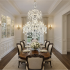 Candelabru Cristal , 55xE14, Diametru 145cm, Inaltime 230cm, Argintiu, Inaltime Reglabila, Design Elegant [2]