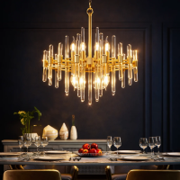 Candelabru Cristal CC850/480GD ,6xE14, 48X45cm, Inaltime Reglabila, Auriu Lucios, Inaltime Reglabila, Design Elegant, Metal si Cristal Candelabru Cristal CC850/480GD ,6xE14, 48X45cm, Inaltime Reglabila, Auriu Lucios, Inaltime Reglabila, Design Elegant, Metal si Cristal