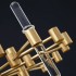 Candelabru Cristal CC850/620GD ,10xE14, 62X45cm, Inaltime Reglabila, Auriu Lucios, ,Design Elegant, Metal si Cristale [2]