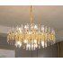 Candelabru Cristal CC850/620GD ,10xE14, 62X45cm, Inaltime Reglabila, Auriu Lucios, ,Design Elegant, Metal si Cristale [3]