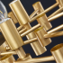 Candelabru Cristal CC850/620GD ,10xE14, 62X45cm, Inaltime Reglabila, Auriu Lucios, ,Design Elegant, Metal si Cristale [4]