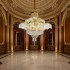 Candelabru Cristal PALACE Supremo 29xG9, D115cm, Auriu Lucios, Inaltime Reglabila, Metal si Cristal [2]