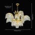 Candelabru Cristal PALACE, 6 brate, 12xG9, D69cm, Auriu Lucios, Inaltime Reglabila, Metal si Cristal [4]