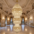 Candelabru Cristal TRIO Magno 49xE14, Diametru 65cm, Inaltime 200cm, Auriu Lucios, Inaltime Reglabila, Design Elegant [3]