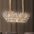 Candelabru Cristal Regalis 11x E14, 80cm, Auriu Lucios, Inaltime Reglabila, Metal si Cristal [4]
