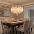 Candelabru Cristal CROWN Regalis 21xE14, Diametru 80cm, Inaltime 45cm, Auriu Lucios, Inaltime Reglabila, Design Elegant [2]