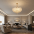Candelabru Cristal CROWN Regalis 21xE14, Diametru 80cm, Inaltime 45cm, Auriu Lucios, Inaltime Reglabila, Design Elegant [3]