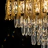 Candelabru Cristal HAMPTON Eleganza 8x E14, Diametru 49cm, Auriu Lucios, Inaltime Reglabila [2]
