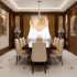 Candelabru Cristal LUXE Eleganza 9xE14, Diametru 50cm, Inaltime 33cm, Auriu Lucios, Inaltime Reglabila, Design Elegant [3]