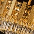 Candelabru Cristal PELES Petito 3xE14, Diametru 27cm, Auriu Lucios, Inaltime Reglabila [3]