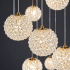 Candelabru Cristal MILLE, 18xG9 , Diametru 60cm x Inaltime 340cm, Cristal si Metal, Auriu [4]