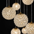 Candelabru Cristal MILLE, 7xG9 , Diametru 60cm x Inaltime 100cm, Cristal si Metal, Auriu [4]