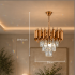 Candelabru Cristal VERSAILLES Petito 3xE14, Diametru 30cm, Auriu, Inaltime Reglabila, Metal si Cristal [3]