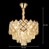 Candelabru Cristal VECTORIA Nobile 5xE14, Diametru 39cm, Auriu, Inaltime Reglabila, Metal si Cristal [4]