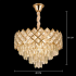 Candelabru Cristal VECTORIA Eleganza 8xE14, Diametru 48cm, Auriu, Inaltime Reglabila, Metal si Cristal [4]