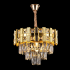 Candelabru Cristal BRAN Nobile 5xE14, Diametru 40cm, Auriu Lucios, Inaltime Reglabila [3]