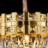 Candelabru Cristal BRAN Nobile 5xE14, Diametru 40cm, Auriu Lucios, Inaltime Reglabila [4]
