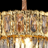 Candelabru Cristal BELVEDERE Petito 3xE14, Diametru 30cm, Auriu Lucios, Inaltime Reglabila [2]