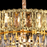 Candelabru Cristal BELVEDERE Nobile 5xE14, Diametru 40cm, Auriu Lucios, Inaltime Reglabila [2]
