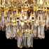 Candelabru Cristal BELVEDERE Nobile 5xE14, Diametru 40cm, Auriu Lucios, Inaltime Reglabila [4]