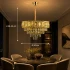 Candelabru Cristal BELVEDERE Eleganza 8xE14, Diametru 50cm, Auriu Lucios, Inaltime Reglabila [3]