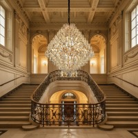 Candelabru Cristal KONIG Grande, 32xE14, D120 cm, Auriu, Inaltime Reglabila, Metal si Cristal Candelabru Cristal KONIG Grande, 32xE14, D120 cm, Auriu, Inaltime Reglabila, Metal si Cristal
