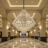 Candelabru Cristal KONIG Grande Supremo, 54xE14, D150 cm, Auriu, Inaltime Reglabila, Metal si Cristal [3]