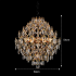 Candelabru Cristal KONIG Eleganza, 8xE14, D50 cm, Auriu, Inaltime Reglabila, Metal si Cristal [4]