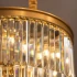 Candelabru Cristal CHAMBORD Petito 3xE14, Diametru 28cm, Auriu Mat [3]