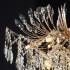 Candelabru Cristal PALERMO Regalis, 12x E14, Diametru 80cm, Auriu [4]