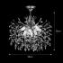 Candelabru Cristal PROWES Eleganza, 8xE14, D50 cm, Crom Lucios, Inaltime Reglabila, Metal si Cristal [4]