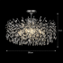Candelabru Cristal PROWES Regalis, 14xE14, D80 cm, Crom Lucios, Inaltime Reglabila, Metal si Cristal [4]