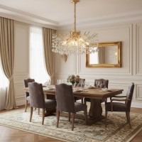 Candelabru Cristal PROWES Regalis, 14xE14, D80 cm, Auriu, Inaltime Reglabila, Metal si Cristal Candelabru Cristal PROWES Regalis, 14xE14, D80 cm, Auriu, Inaltime Reglabila, Metal si Cristal