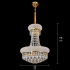 Candelabru Cristal NUVOLA Elegenza, 12xE14, D50 cm, Auriu, Inaltime Reglabila, Metal si Cristal [4]