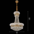 Candelabru Cristal NUVOLA Magno, 15xE14, D60 cm, Auriu, Inaltime Reglabila, Metal si Cristal [4]