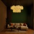 Candelabru Cristal Cadenza Largo, Diametru 76cm, 132W, 3000K4000K6000K, Inaltime reglabila, Auriu [2]
