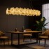 Candelabru Cristal Cadenza Allegro, 80W, Lumina Calda/Neutra/Rece, Inaltime reglabila, Auriu [3]