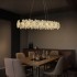 Candelabru Cristal Cadenza Allegro, 80W, Lumina Calda/Neutra/Rece, Inaltime reglabila, Auriu [4]
