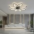 Lustra LED Ventilator ANEMO cu Telecomanda, 47W, D87cm, Lumina Rece/Neutra/Calda, Metal si Plastic, Negru [3]