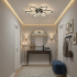 Lustra LED Ventilator ANEMO cu Telecomanda, 36W, D76.5cm, Lumina Rece/Neutra/Calda, Metal si Plastic, Negru [3]