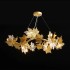 Candelabru Modern, LEAFORA Regalis, 2 cercuri, 12xE14, Diametru 80cm, Auriu, Inaltime Reglabila, Metal si Cristal [3]