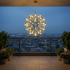 Candelabru Modern LED WELD Petito, 18W, Diametru 30cm, Inaltime Reglabila, Crom Lucios [3]