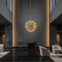 Candelabru Modern LED WELD Magno, 18W, Lumina Calda 3000K, Diametru 50cm, Inaltime Reglabila, Crom Lucios [2]