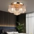 Lustra Clasica Moderna Sasha, LC117/3GD, 3x E27, Metal si Cristal, Auriu, Abajur [3]