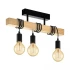 Lustra Timber Trio, 3xE27, Negru, Lemn [2]