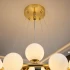 Lustra LOFT Chamber, 25x G9, Alb Auriu, Metal, Inaltime Reglabila, Modern [3]