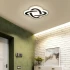 Lustra LED CRINELLA 44W, Diametru 23cm, lumina Rece/Calda/Neutra 3000K/4000K/6000K, Negru, Metal si Acril [3]