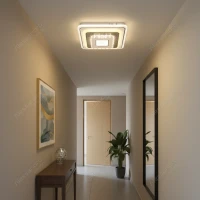Lustra LED cu cristal MITA 39W, 20x20cm, Patrata, Lumina Rece/Calda/Neutra, Alb Lustra LED cu cristal MITA 39W, 20x20cm, Patrata, Lumina Rece/Calda/Neutra, Alb