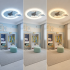 Lustra LED cu telecomanda 72W, Diametru 50cm, lumina Rece/Calda/Neutra, Albastru [4]