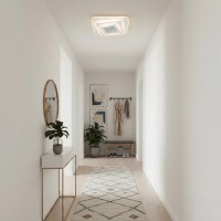 Lustra LED NEXA 3D 46W, Patrata, lumina Rece/Calda/Neutra , Alb Lustra LED NEXA 3D 46W, Patrata, lumina Rece/Calda/Neutra , Alb